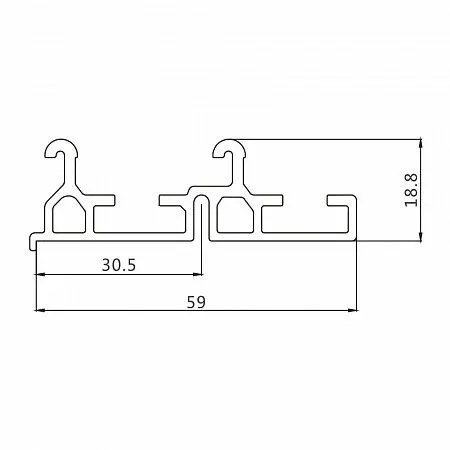 Track Pro, верхний профиль, 3 m